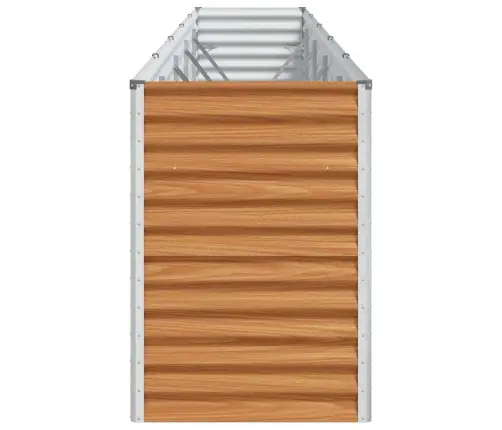 Augstā Puķu Kaste Gaiši Brūns 485 X 50 X 68 Cm Cinkots Tērauds Vidaxl