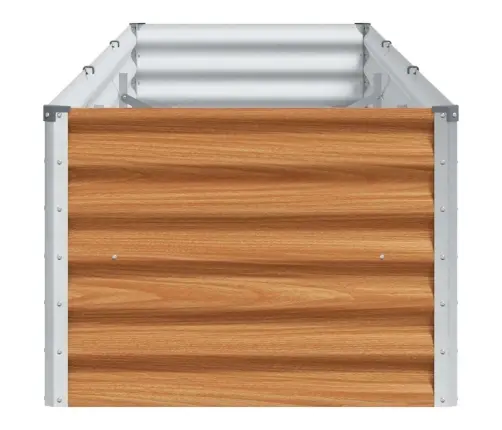 Augstā Puķu Kaste Gaiši Brūns 290 X 50 X 36 Cm Cinkots Tērauds Vidaxl