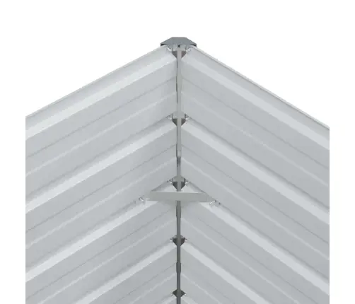 Augstā Puķu Kaste Gaiši Brūns 400 X 80 X 77 Cm Cinkots Tērauds Vidaxl