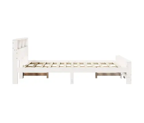 Lovos Rėmas Su Galvūgalio Balta 160 X 200 Cm Apdirbta Mediena