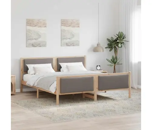 Lovos Rėmas Su Galvūgalio Taupe 180 X 200 Cm Audinys