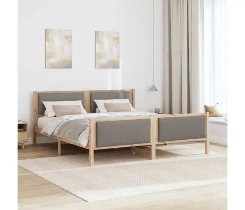 Lovos Rėmas Su Galvūgalio Taupe 180 X 200 Cm Audinys