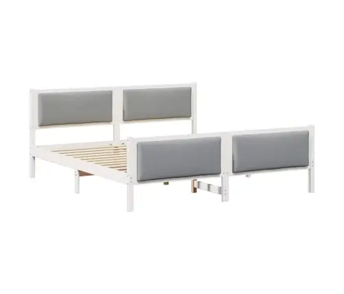 Gultas Rāmis Ar Galvas Klāju Gaiši Pelēks 180 X 200 Cm Audums Vidaxl