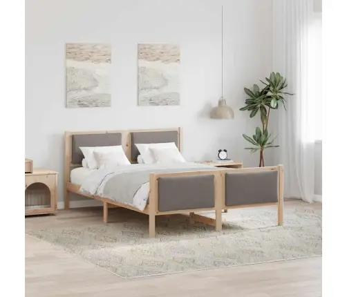 Lovos Rėmas Su Galvūgalio Taupe 160 X 200 Cm Audinys