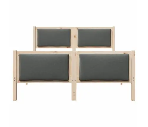 Lovos Rėmas Su Galvūgalio Tamsiai Pilka 150 X 200 Cm Audinys