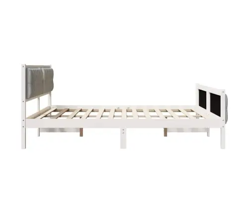 Gultas Rāmis Ar Galvas Klāju Gaiši Pelēks 180 X 200 Cm Audums Vidaxl