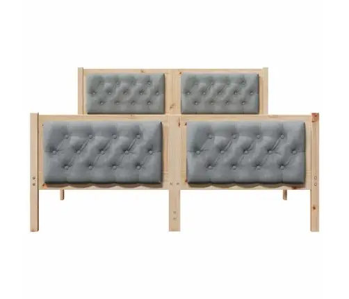 Lovos Rėmas Šviesiai Pilka 150 X 200 Cm Kietos Pušies Mediena