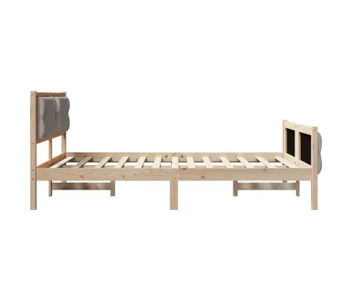 Lovos Rėmas Taupe 140 X 200 Cm Kietos Pušies Mediena