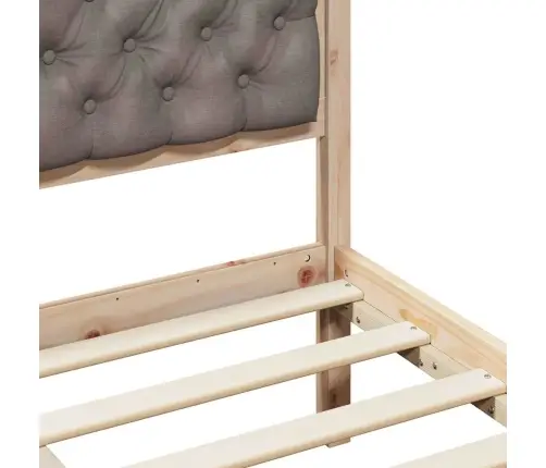 Lovos Rėmas Taupe 140 X 190 Cm Kietos Pušies Mediena