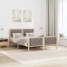 Lovos Rėmas Taupe 140 X 190 Cm Kietos Pušies Mediena