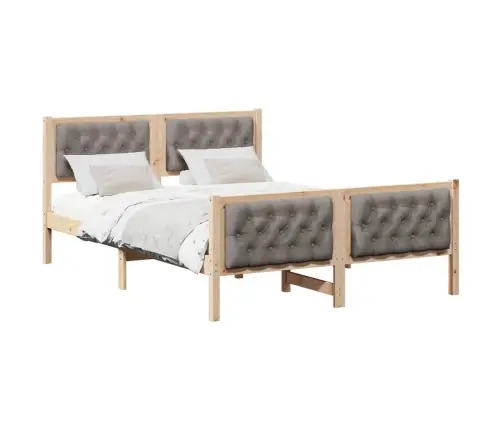 Lovos Rėmas Taupe 140 X 190 Cm Kietos Pušies Mediena