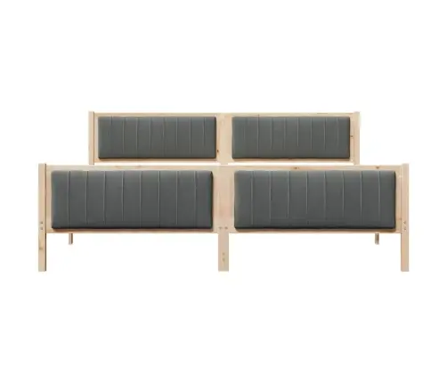 Beti Raam Peaga Pruun Ja Tumehall 200 X 200 Cm Männipuit