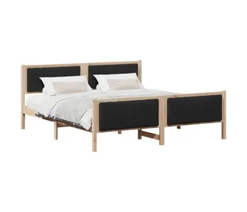 Beti Raam Peaga Pruun Ja Must 180 X 200 Cm Männipuit