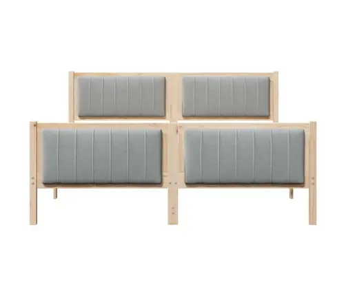 Beti Raam Peaga Pruun Ja Helehall 160 X 200 Cm Männipuit