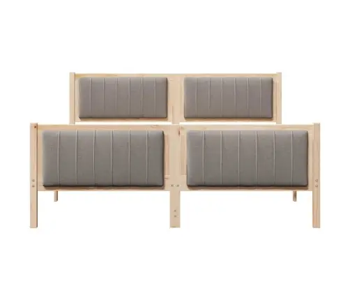 Beti Raam Peaga Pruun Ja Taupe 160 X 200 Cm Männipuit