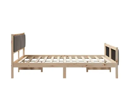 Beti Raam Peaga Pruun Ja Taupe 150 X 200 Cm Männipuit