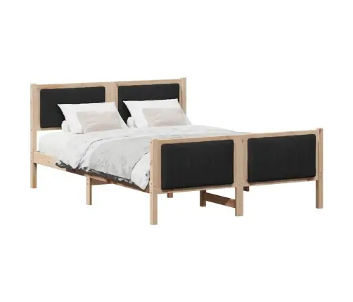 Lovos Rėmas Ruda Ir Juoda 140 X 200 Cm Pušies Masyvas