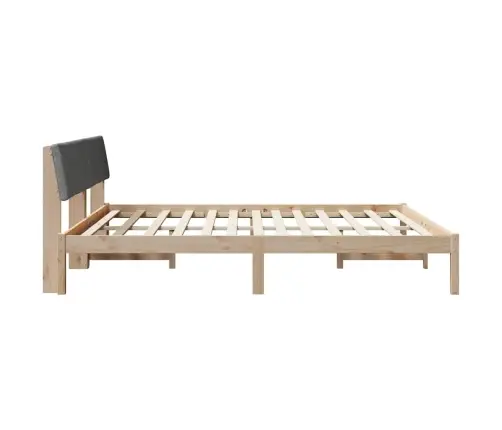 Lovos Rėmas Ruda Ir Tamsiai Pilka 180 X 200 Cm Pušies Masyvas