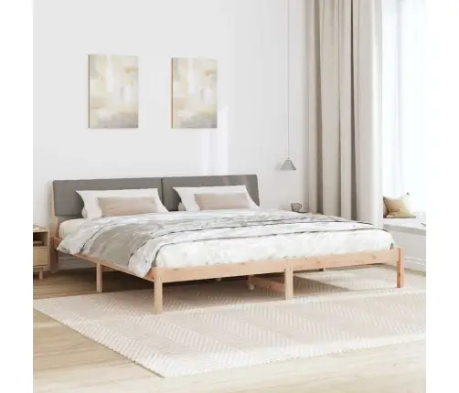 Beti Raam Peaga Pruun Ja Taupe 200 X 200 Cm Männipuit