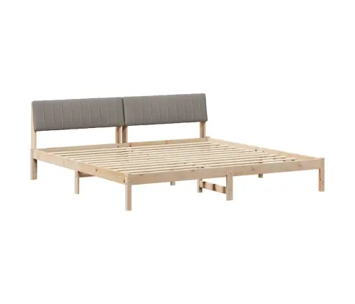 Beti Raam Peaga Pruun Ja Taupe 200 X 200 Cm Männipuit