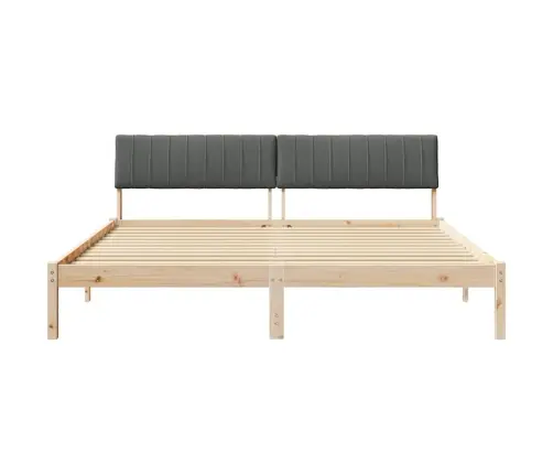 Lovos Rėmas Ruda Ir Tamsiai Pilka 180 X 200 Cm Pušies Masyvas