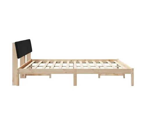 Lovos Rėmas Ruda Ir Juoda 180 X 200 Cm Pušies Masyvas