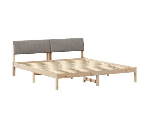 Lovos Rėmas Ruda Ir Taupe 180 X 200 Cm Pušies Masyvas