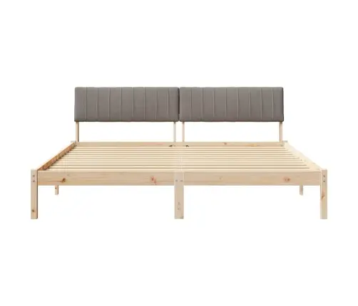 Lovos Rėmas Ruda Ir Taupe 180 X 200 Cm Pušies Masyvas