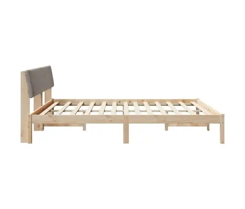 Lovos Rėmas Ruda Ir Taupe 180 X 200 Cm Pušies Masyvas