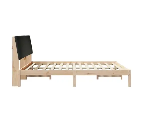 Lovos Rėmas Ruda Ir Juoda 200 X 200 Cm Pušies Masyvas