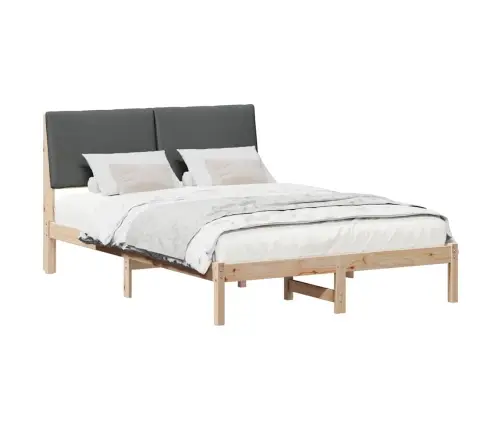 Lovos Rėmas Ruda Ir Tamsiai Pilka 160 X 200 Cm Pušies Masyvas
