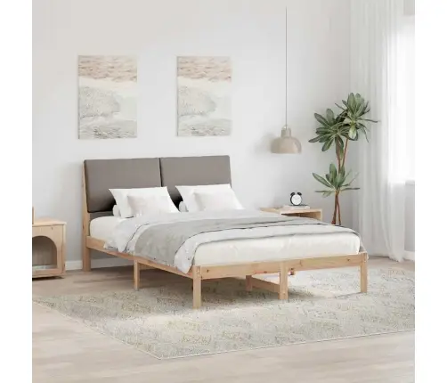 Beti Raam Peaga Pruun Ja Taupe 160 X 200 Cm Männipuit