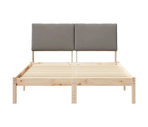 Beti Raam Peaga Pruun Ja Taupe 160 X 200 Cm Männipuit