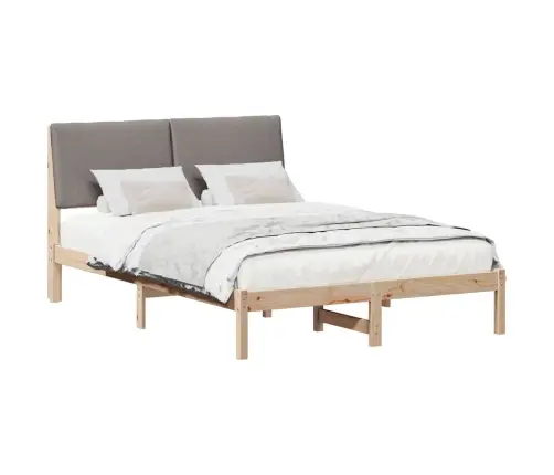 Beti Raam Peaga Pruun Ja Taupe 160 X 200 Cm Männipuit