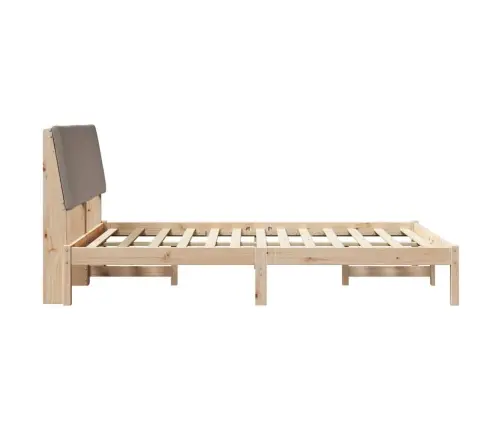 Beti Raam Peaga Pruun Ja Taupe 150 X 200 Cm Männipuit