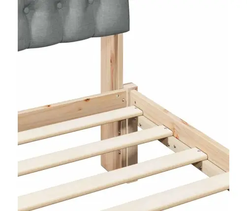 Gultas Rāmis Ar Polsterētu Galvas Balstu Brūna 200 X 200 Cm Vidaxl