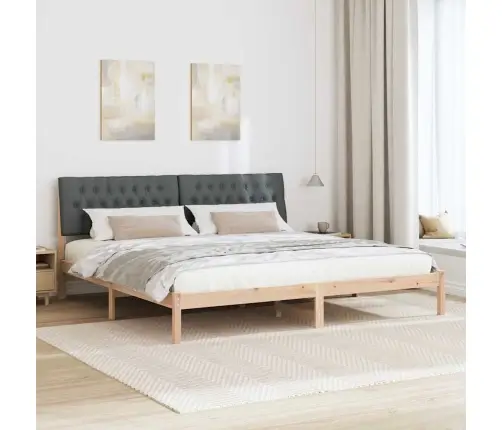 Lovo Rėmas Su Apmuštu Galvūgaliu Ruda 200 X 200 Cm