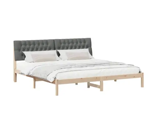 Lovo Rėmas Su Apmuštu Galvūgaliu Ruda 200 X 200 Cm