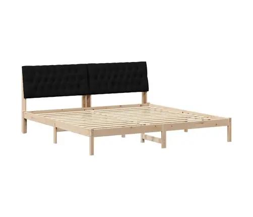 Lovo Rėmas Su Apmuštu Galvūgaliu Ruda 200 X 200 Cm