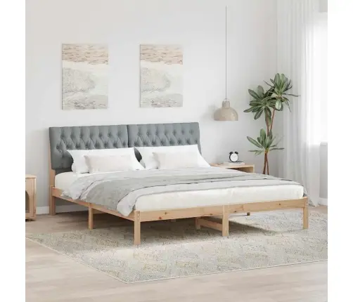 Lovo Rėmas Su Apmuštu Galvūgaliu Ruda 180 X 200 Cm