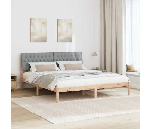 Lovo Rėmas Su Apmuštu Galvūgaliu Ruda 180 X 200 Cm