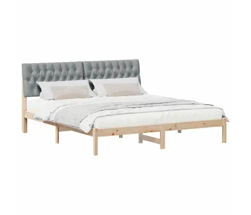 Lovo Rėmas Su Apmuštu Galvūgaliu Ruda 180 X 200 Cm