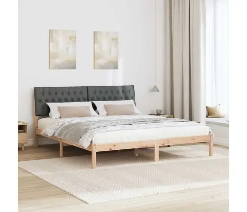 Lovo Rėmas Su Apmuštu Galvūgaliu Ruda 180 X 200 Cm