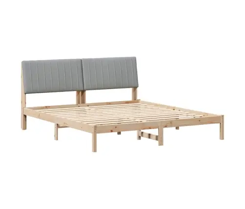 Voodi Raam Peaga Pruun 180 X 200 Cm Tahke Mänd