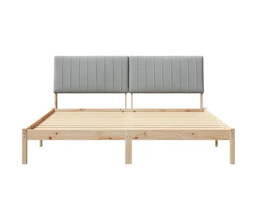 Voodi Raam Peaga Pruun 180 X 200 Cm Tahke Mänd