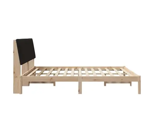 Gultas Rāmis Ar Galvas Klāju Brūna 180 X 200 Cm Audums Vidaxl