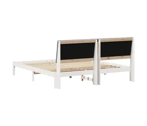 Gultas Rāmis Gaiši Pelēks 180 X 200 Cm Ciets Priedes Koks Vidaxl