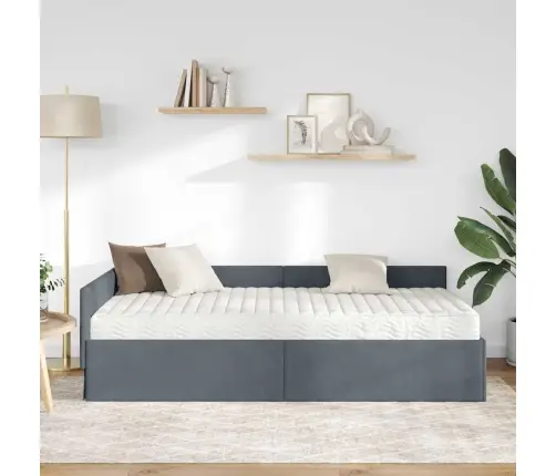 Nurgavoodi Raam Koos Madratsiga Muu Peaga 2 Pcs Hall Samet