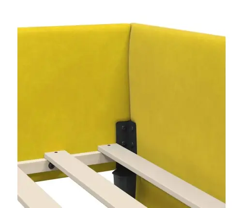 Stūra Gultas Rāmis Ar Matrači Cits 2 Pcs Zaļa Samts Vidaxl