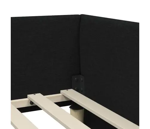 Stūra Gultas Rāmis Ar Matrači Cits 2 Pcs Zaļa Audums Vidaxl